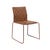 Quinn Dining Chair - Tan Recycled Leather - Matt Tan - GlobeWest
