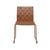 Quinn Dining Chair - Tan Recycled Leather - Matt Tan - GlobeWest