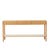 Sketch Nell Marble Console - Light Oak - White Marble - GlobeWest
