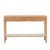 Sketch Nell Marble Console - Natural Travertine - Light Oak - GlobeWest