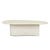 Petra Curve Coffee Table - Ivory - GlobeWest