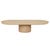 Seb Pedestal Coffee Table - Oak - GlobeWest
