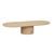 Seb Pedestal Coffee Table - Oak - GlobeWest