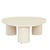 Zafina Ovo Coffee Table - Natural - GlobeWest
