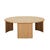 Henry Coffee Table - Satin Oak - GlobeWest