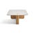 Natadora Pivot Marble Rect Coffee Tbl - White Marble - Light Oak - GlobeWest