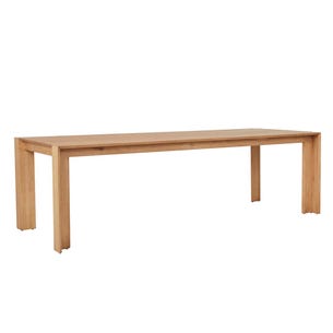 Piper Frame Dining Table - New Oak - GlobeWest