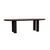 Seb Oval Four Leg Dining Table - Black Oak - GlobeWest