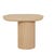 Seb Pedestal Side Table - Oak - GlobeWest