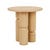 Hayes Side Table - Satin Oak - GlobeWest