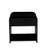 Chloe Channel Bedside - Black Oak - GlobeWest