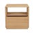 Henry Bedside - Satin Oak - GlobeWest