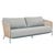 Aspen Club 3 Seater Sofa - Lagoon - Shell - GlobeWest