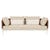 Cabana Weave 3 Seater Sofa - Ivory - Brique - GlobeWest