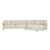 Hugo Tonda Right Chaise Set - Noyack Salt - GlobeWest