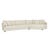Hugo Tonda Right Chaise Set - Noyack Salt - GlobeWest