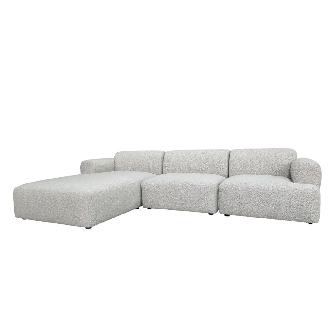 Juno Boulder Left Chaise Sofa Set - GlobeWest