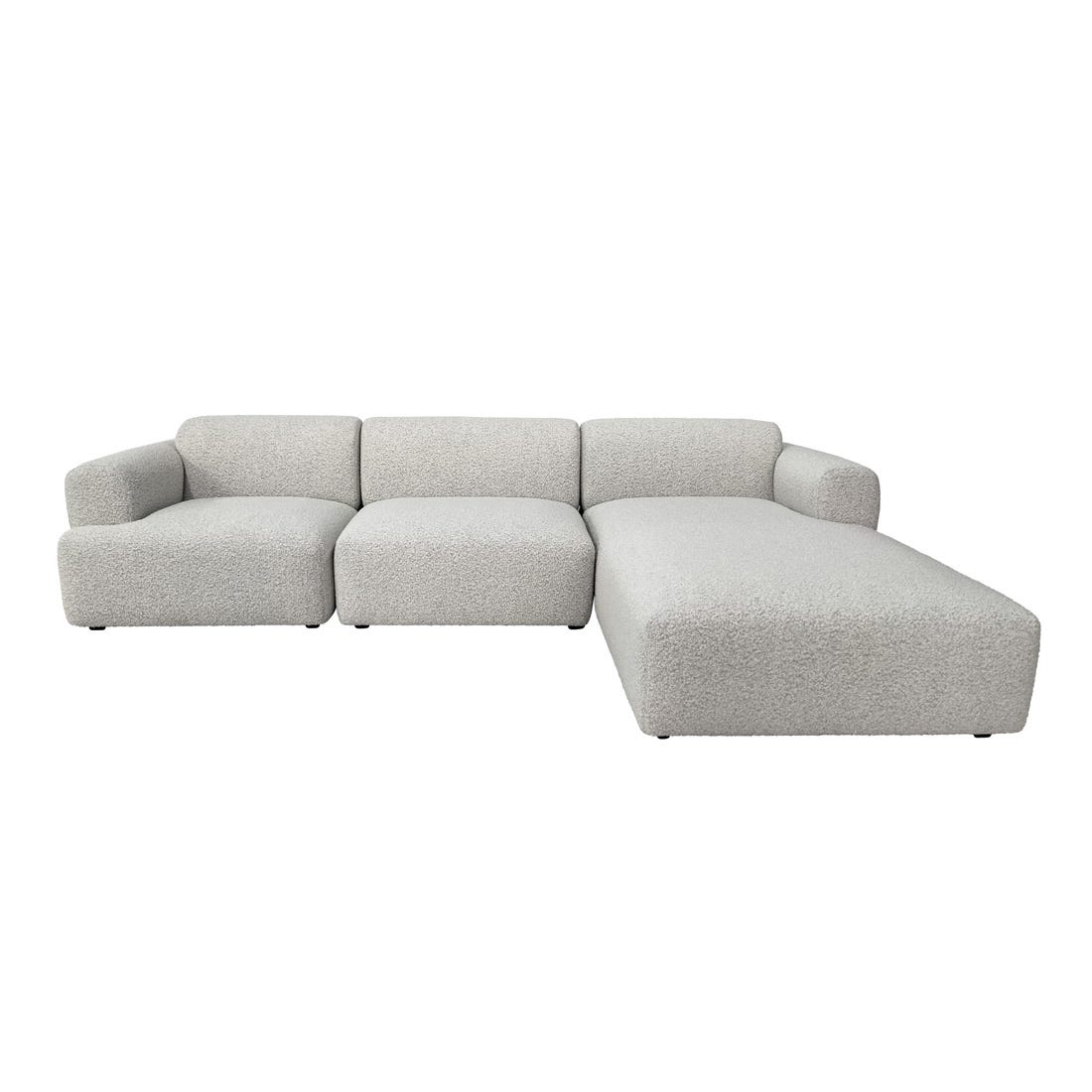 Juno Boulder Right Chaise Sofa Set - GlobeWest