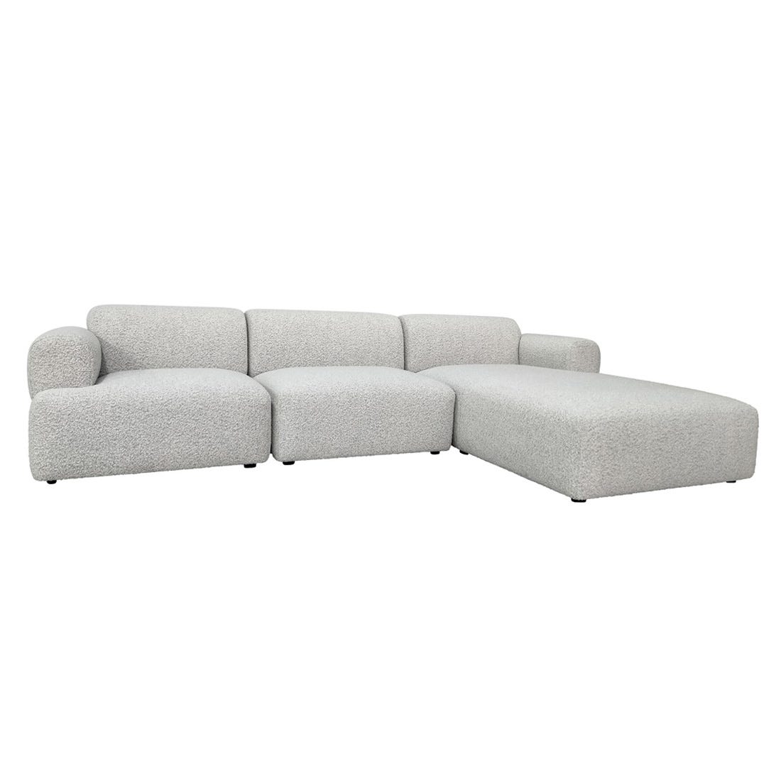 Juno Boulder Right Chaise Sofa Set - GlobeWest
