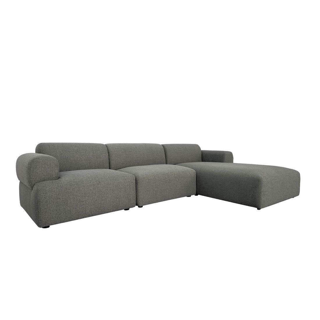 Juno Boulder Right Chaise Sofa Set - GlobeWest
