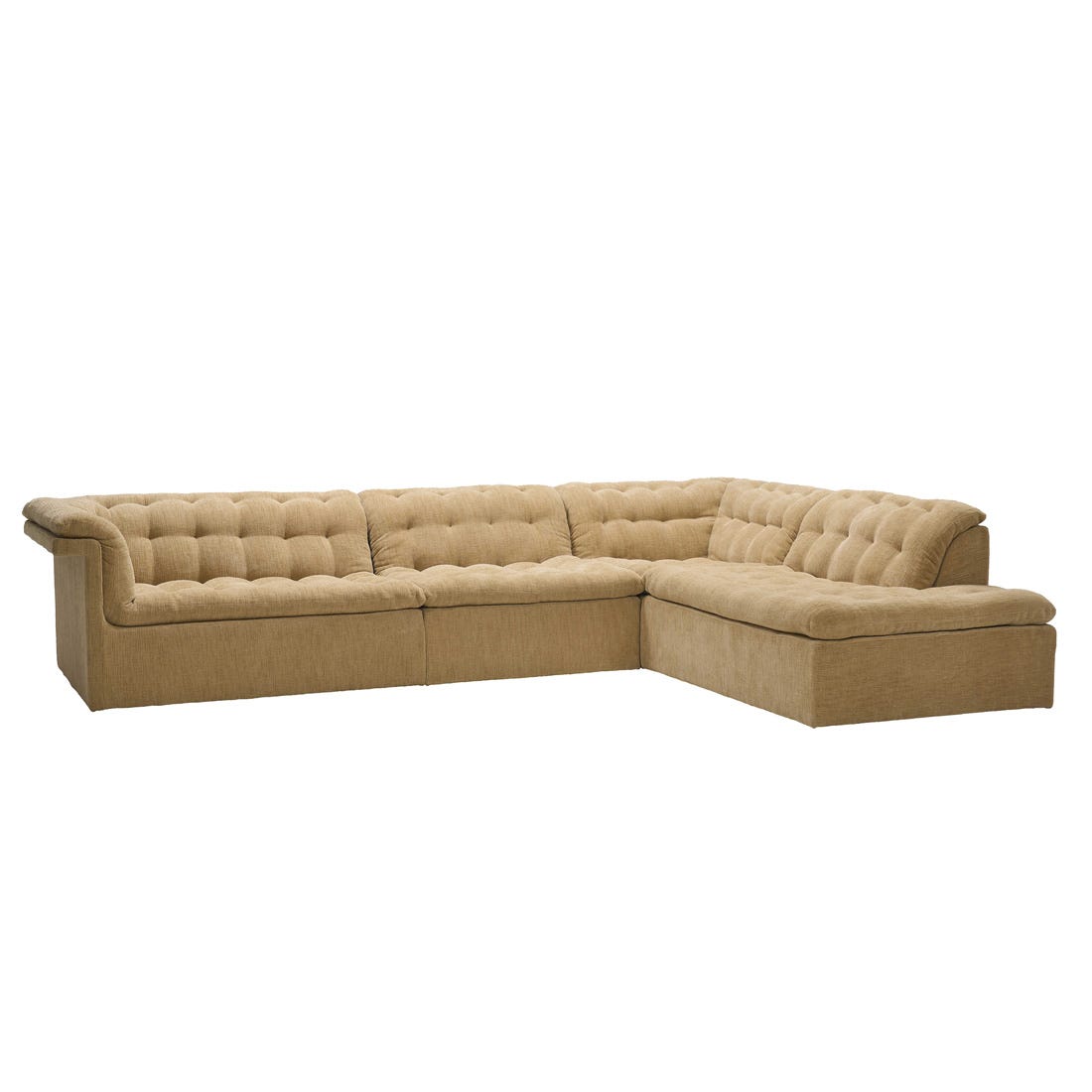 Natadora Furrow Right Open End Sofa - GlobeWest