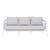 Portsea Cruise 3 Seater Sofa - Light Grey - White - GlobeWest