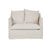 Vittoria Slip Cover Sofa Chair - Eames Parchment - GlobeWest