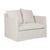 Vittoria Slip Cover Sofa Chair - Eames Parchment - GlobeWest