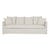 Vittoria Slip Cover 4 Seater Sofa - Eames Parchment - GlobeWest