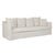 Vittoria Slip Cover 4 Seater Sofa - Eames Parchment - GlobeWest