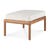 Ethnicraft Outdoor Jack Stool - Off White - Teak - GlobeWest