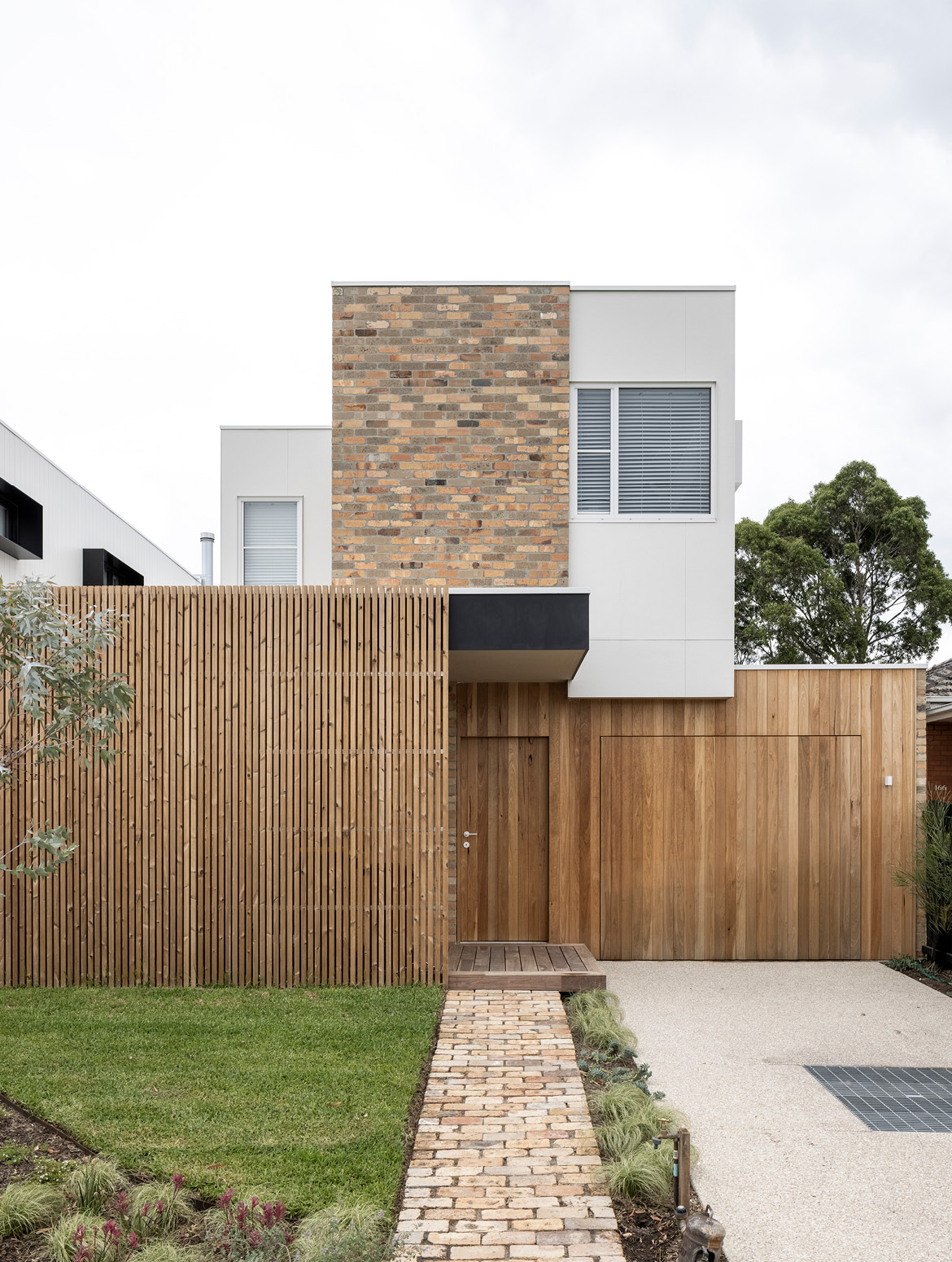 Pictured: North House Front Facade Pictured: North House Front Facade
