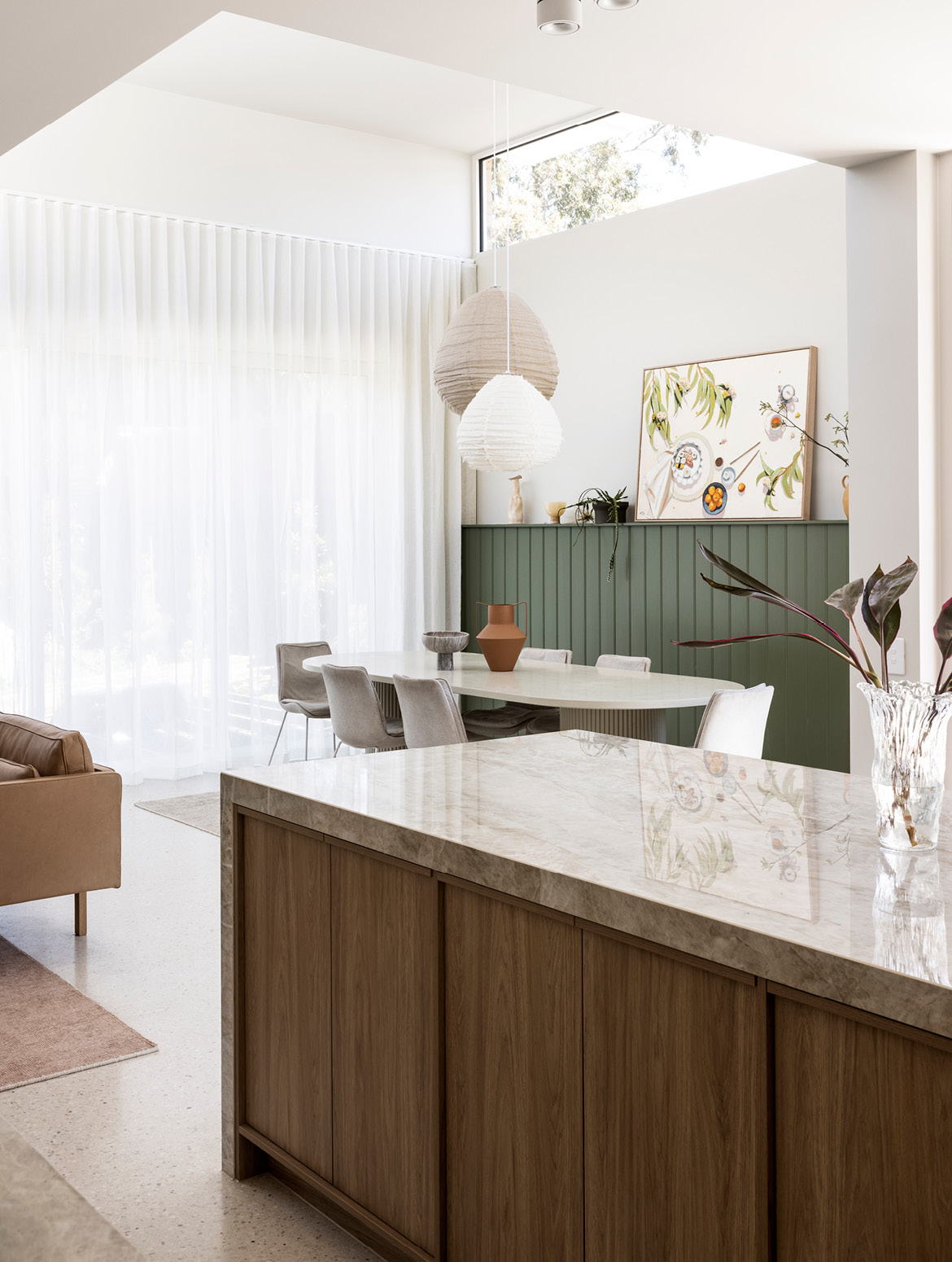 Pictured: Natadora Archive 3 Seater Sofa, Benjamin Ripple Oval Dining Table, Chase Dining Chairs and Ridge Goblet Bowl Pictured: Natadora Archive 3 Seater Sofa, Benjamin Ripple Oval Dining Table, Chase Dining Chairs and Ridge Goblet Bowl