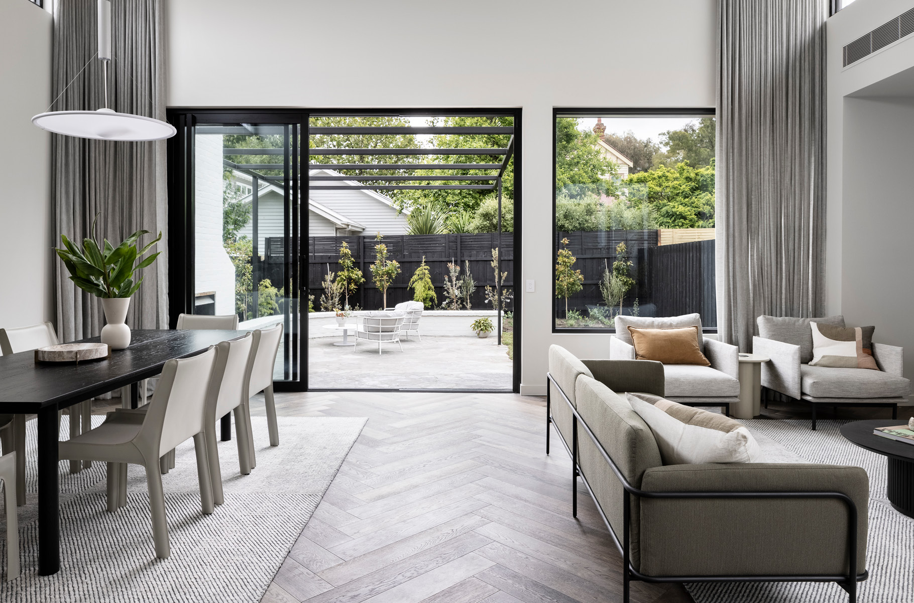 Pictured: Tolv Itamae Dining Table, Scout Dining Chairs, Tepih Neptune Rug, Ridge Round Large Marble Bowl, Tolv Cherry Sofa Chairs (colour sold out), Natadora Scribe 3 Seater (Sold Out, for similar click here), Tully Round Coffee Table and Artie Wave Side Pictured: Tolv Itamae Dining Table, Scout Dining Chairs, Tepih Neptune Rug, Ridge Round Large Marble Bowl, Tolv Cherry Sofa Chairs (colour sold out), Natadora Scribe 3 Seater (Sold Out, for similar click here), Tully Round Coffee Table and Artie Wave Side
