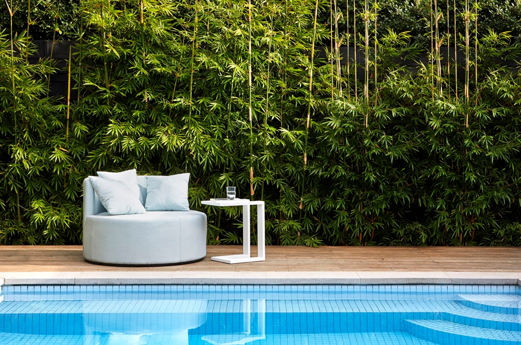 Lifestyle image of a outdoor daybed by GlobeWest