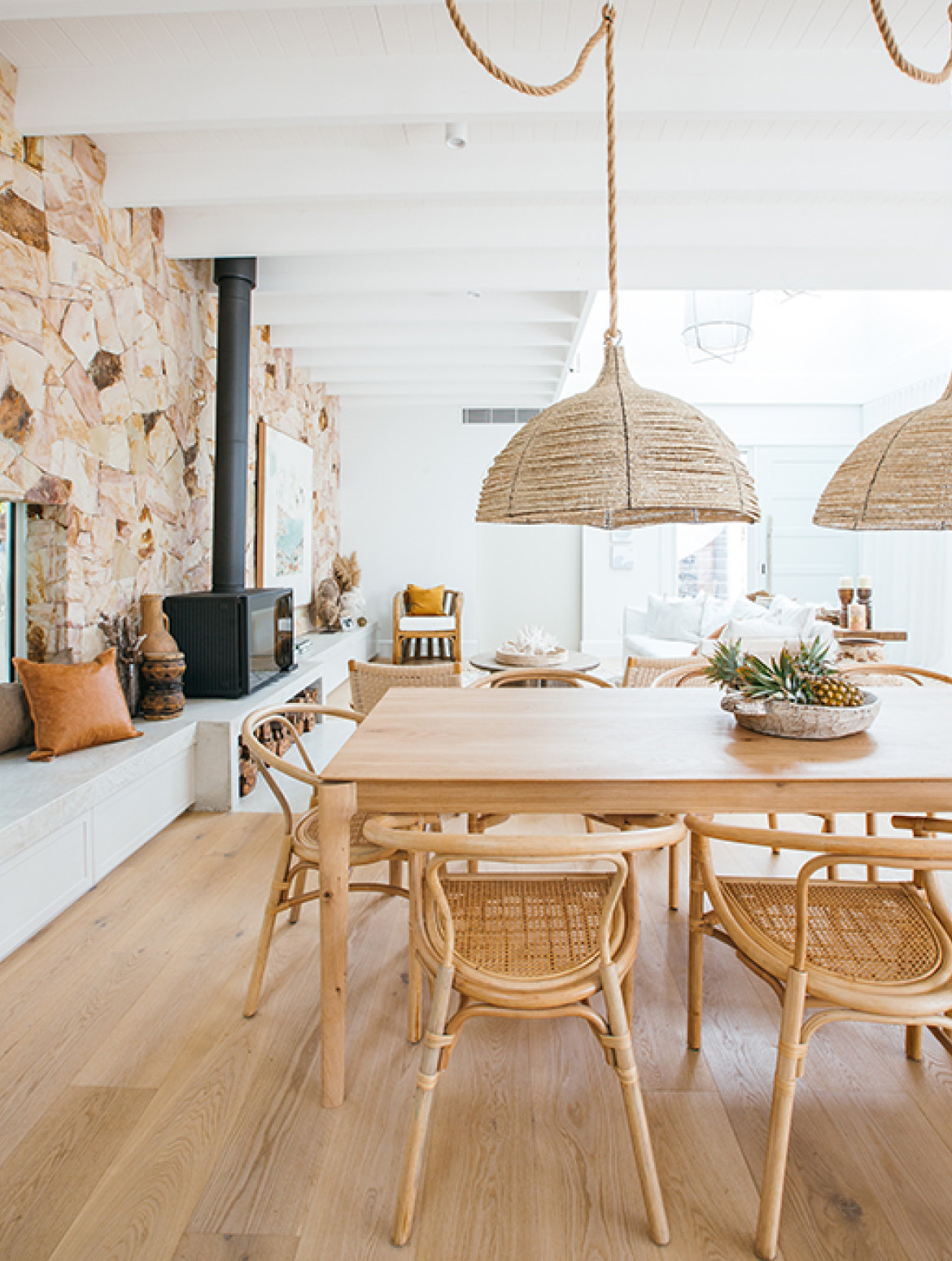 Pictured: Ethnicraft Bok Dining Table & Avery Maja Arm Chairs Pictured: Ethnicraft Bok Dining Table & Avery Maja Arm Chairs