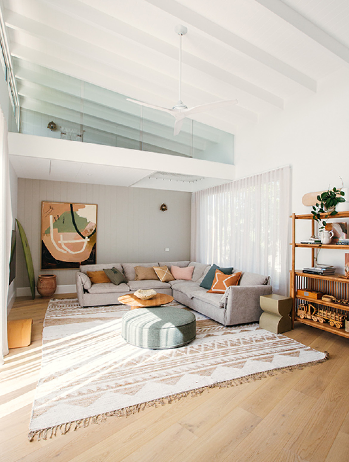 Pictured: Felix Slouch Modular Sofa, Tully Coffee Table, Orlando Seamed Round Ottoman, Paloma Curve Stool & Tully Bookcase Pictured: Felix Slouch Modular Sofa, Tully Coffee Table, Orlando Seamed Round Ottoman, Paloma Curve Stool & Tully Bookcase