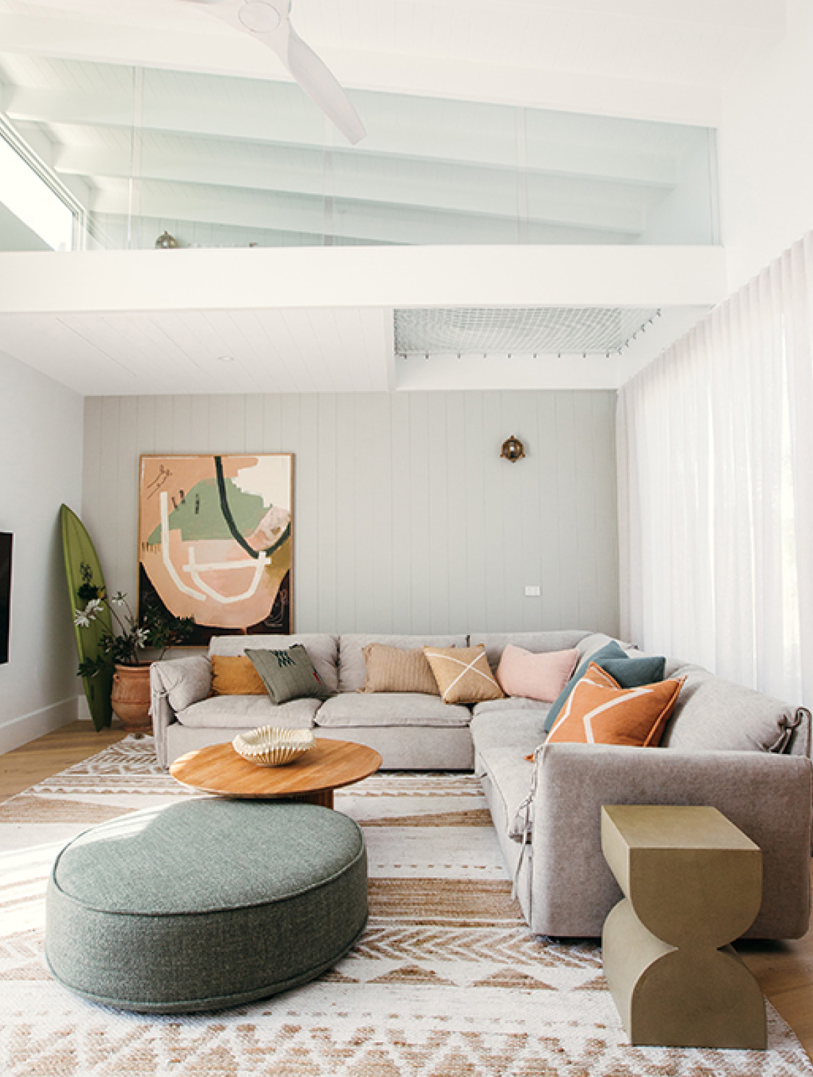 Pictured: Felix Slouch Modular Sofa, Tully Coffee Table, Orlando Seamed Round Ottoman & Paloma Curve Stool Pictured: Felix Slouch Modular Sofa, Tully Coffee Table, Orlando Seamed Round Ottoman & Paloma Curve Stool
